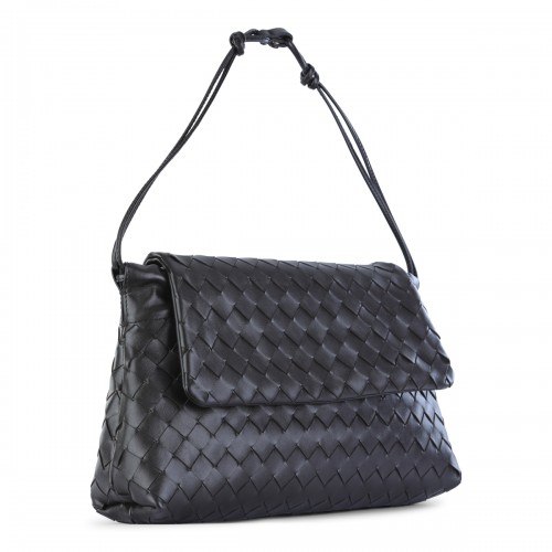 DARK BROWN LEATHER DAY POUCHE 2