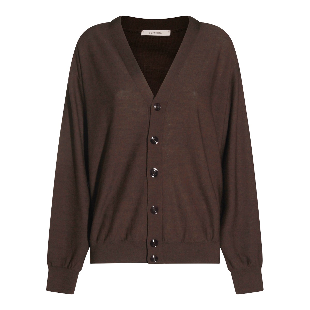 DARK BROWN WOOL KNITWEAR