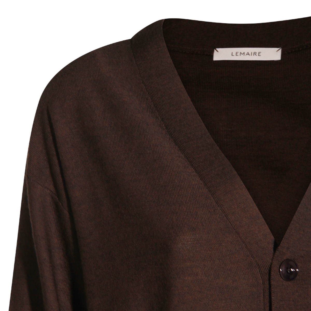 DARK BROWN WOOL KNITWEAR