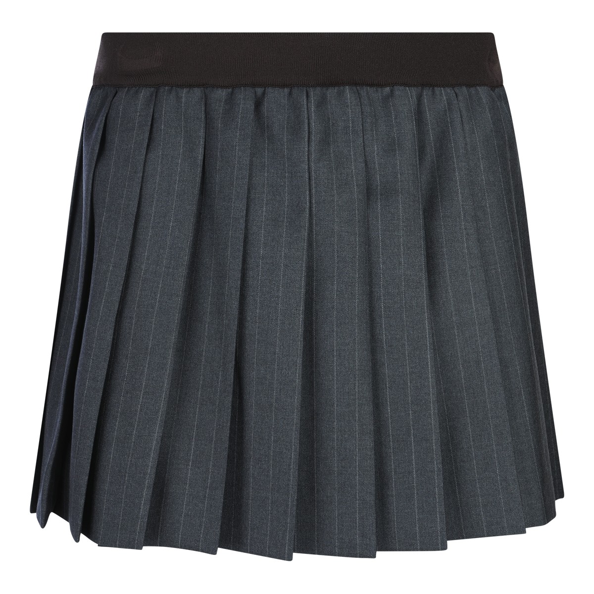 GREY WOOL SKIRT
