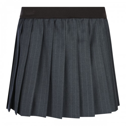 GREY WOOL SKIRT