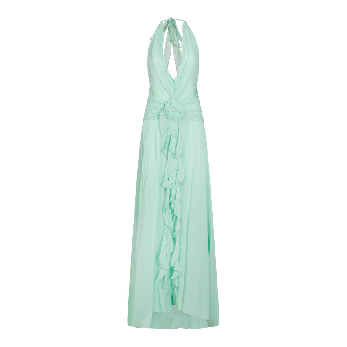 LIGHT GREEN VISCOSE DRESS