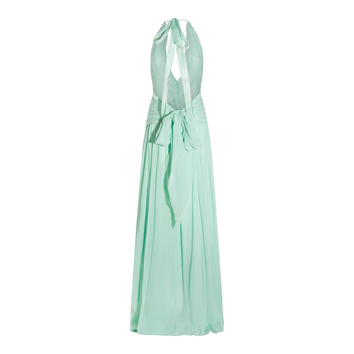 LIGHT GREEN VISCOSE DRESS