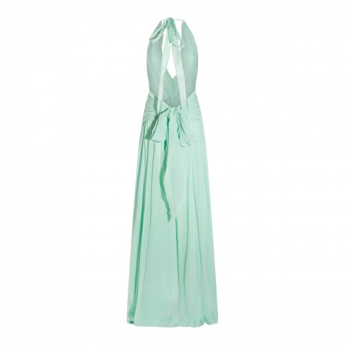 LIGHT GREEN VISCOSE DRESS