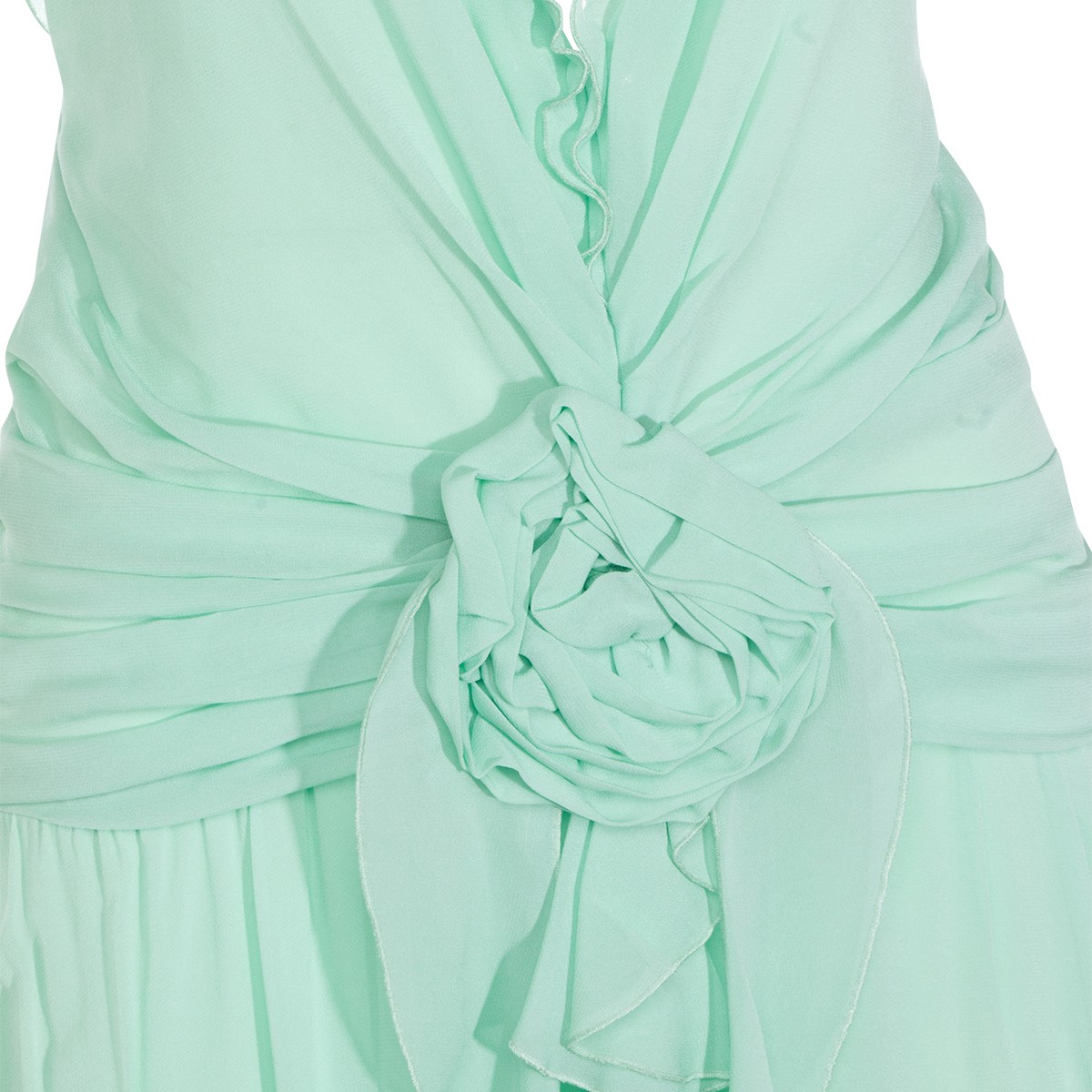 LIGHT GREEN VISCOSE DRESS