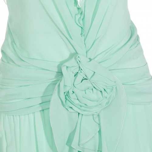 LIGHT GREEN VISCOSE DRESS