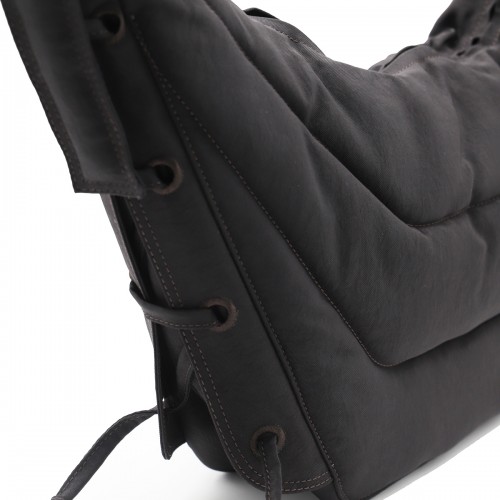 DARK BROWN MEDIUM SOFT GAME SHOULDER BAG