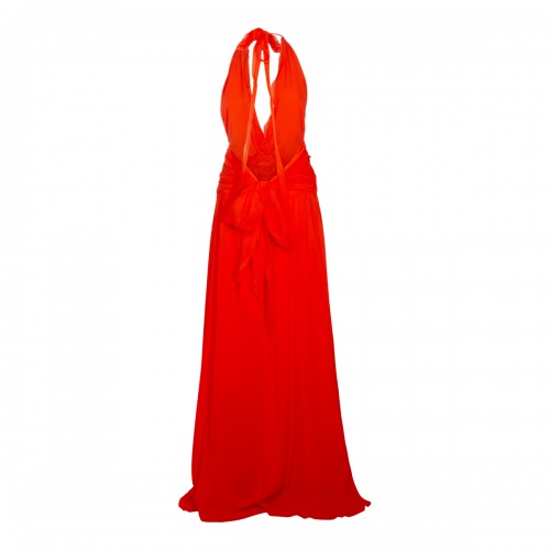 ORANGE VISCOSE DRESS 2