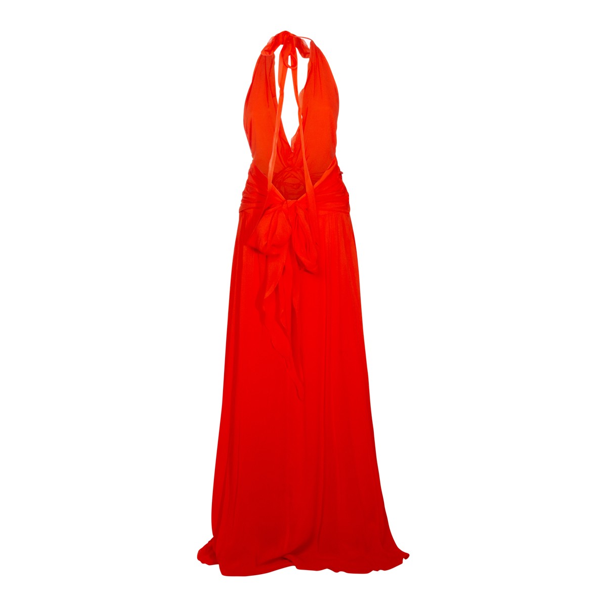ORANGE VISCOSE DRESS