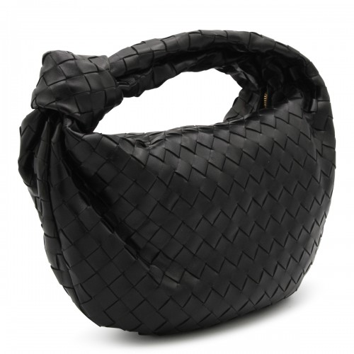 BLACK GOLD LEATHER TEEN JODIE TOP HANDLE BAG