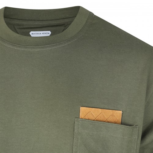 GREEN COTTON T-SHIRT