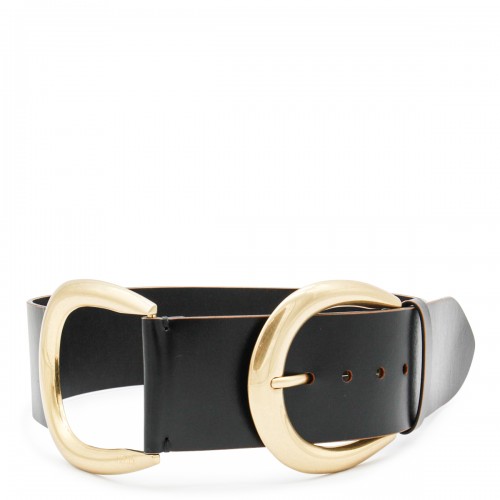 BLACK LEATHER BELT