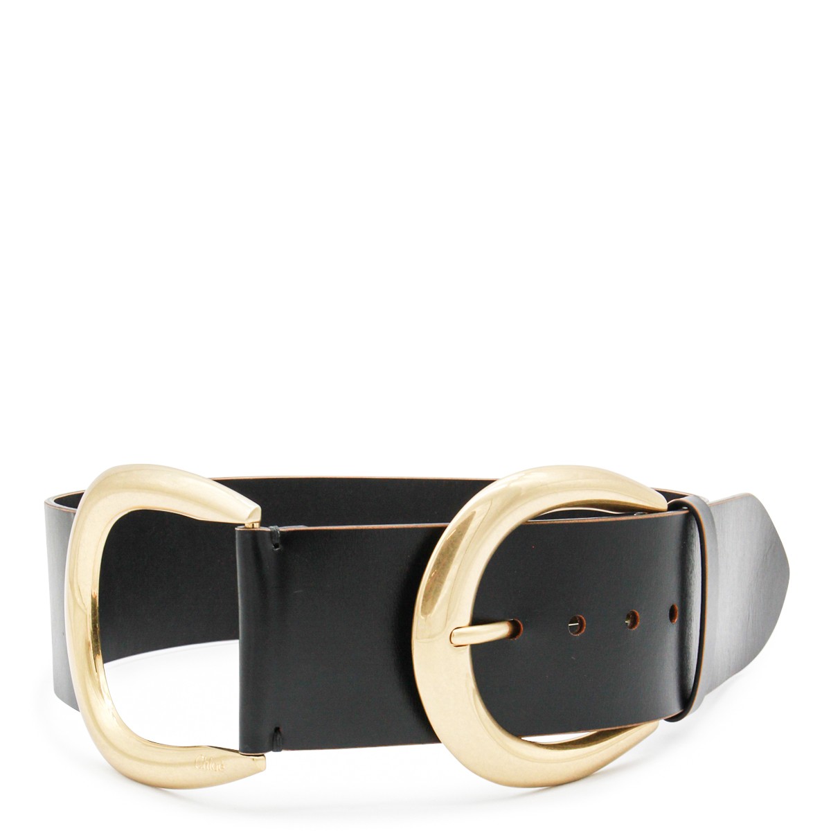 BLACK LEATHER BELT