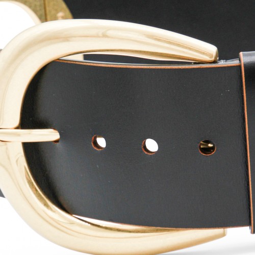 BLACK LEATHER BELT