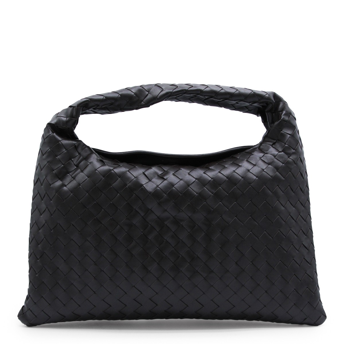 DARK BROWN LEATHER HOP BAG