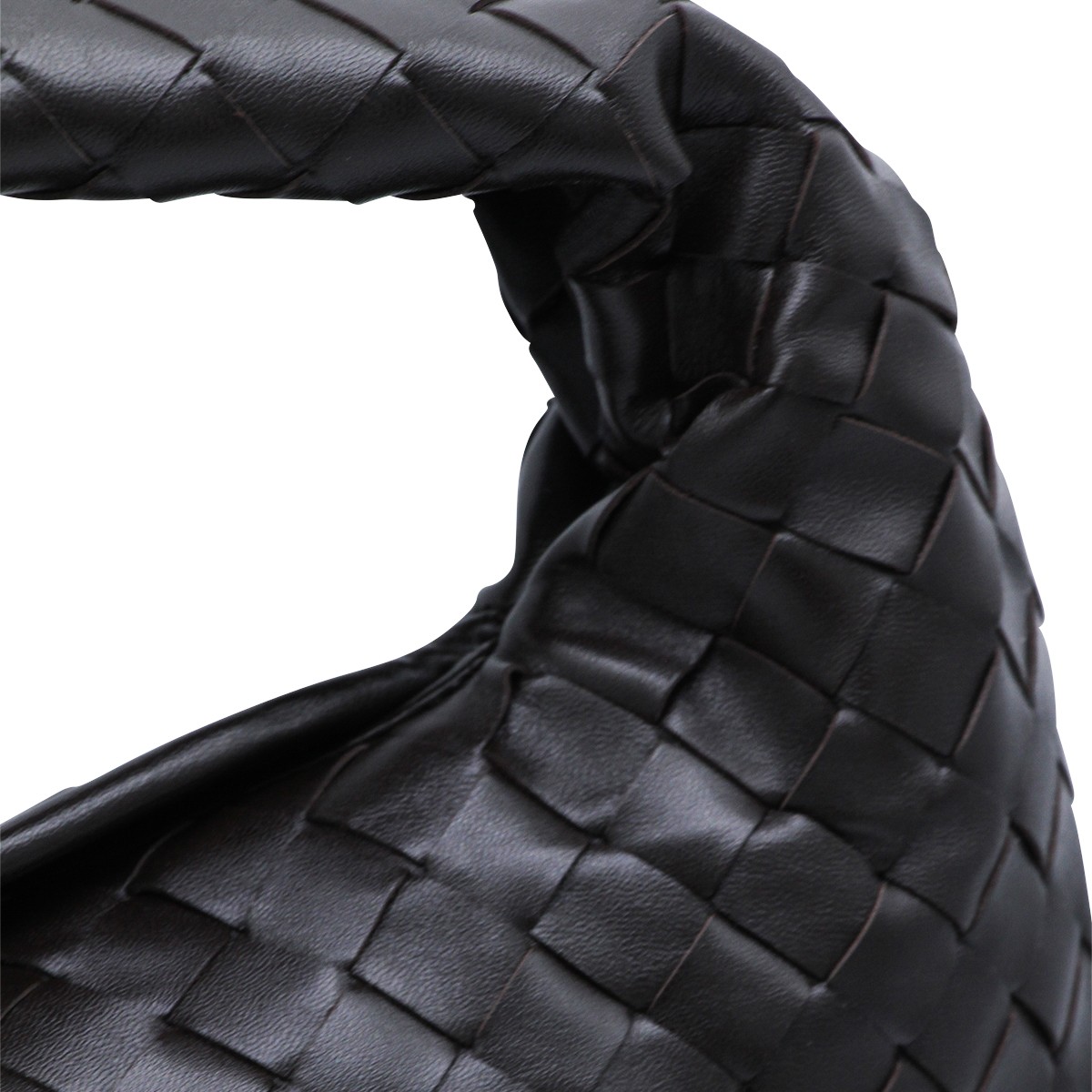 DARK BROWN LEATHER HOP BAG