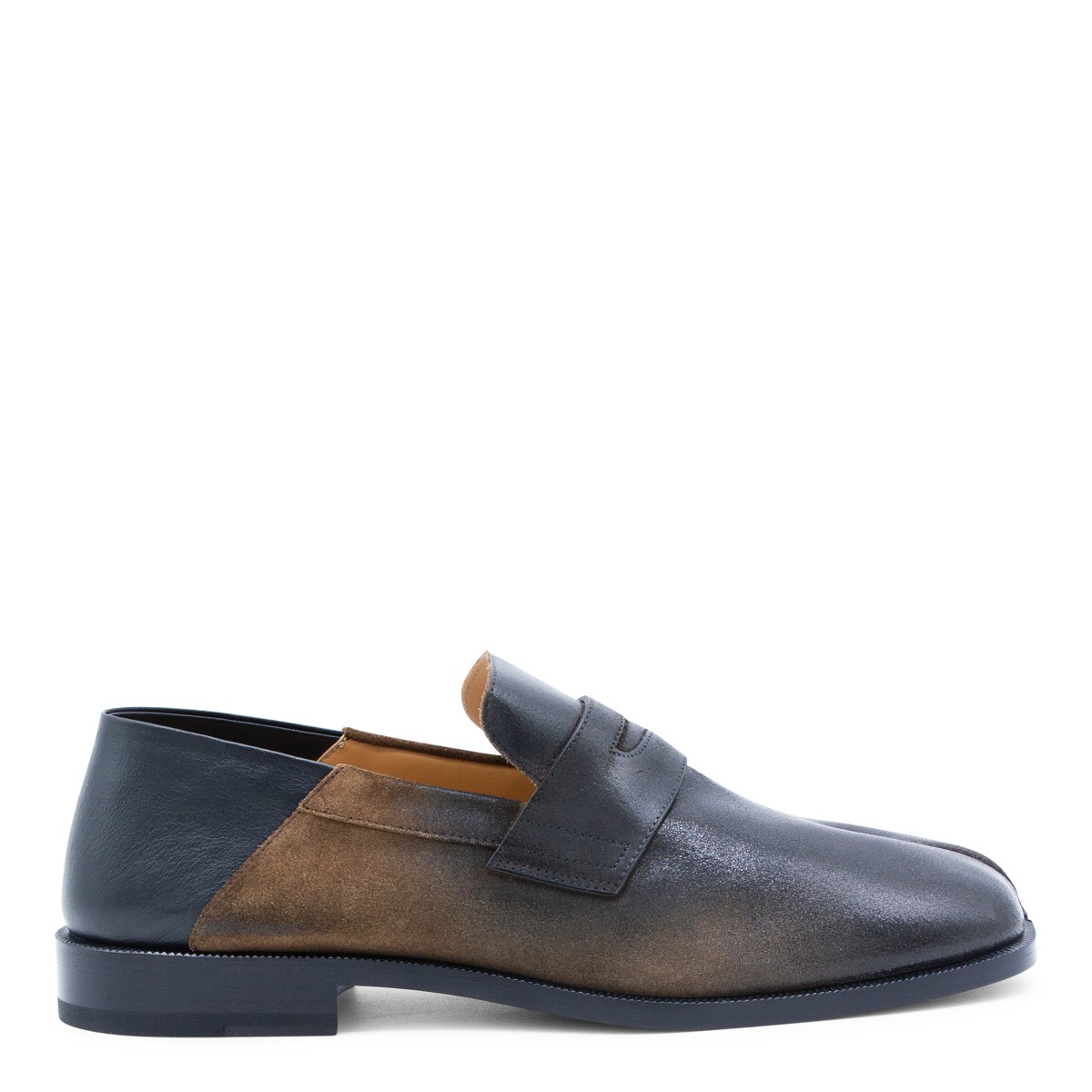BROWN LEATHER TABI CITY LOAFERS