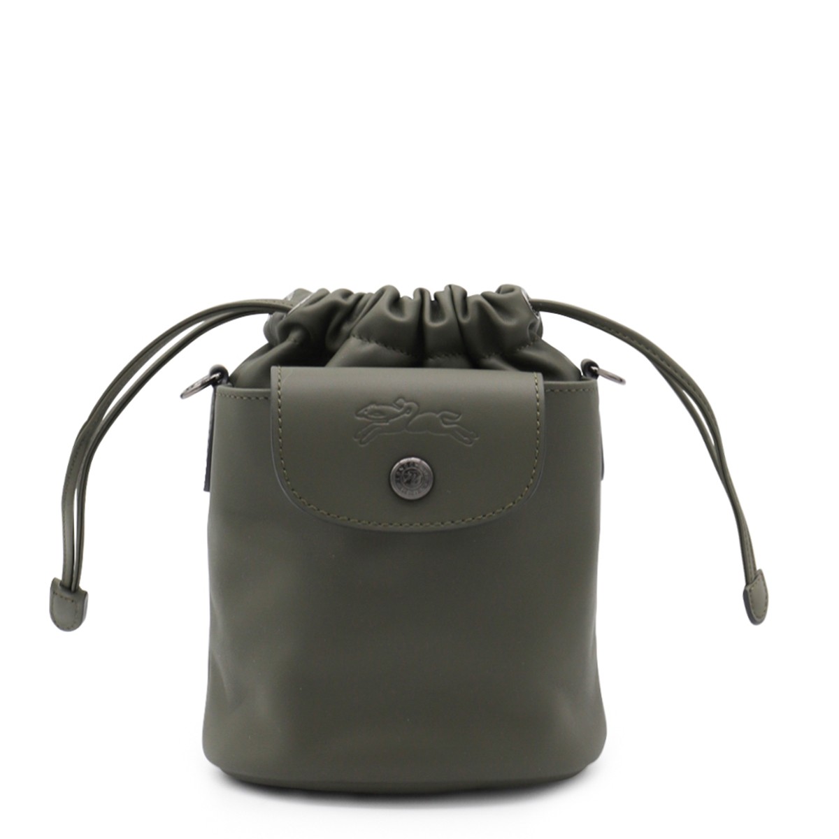 GREEN LEATHER LE PLIAGE XTRA SAC SEAU XS