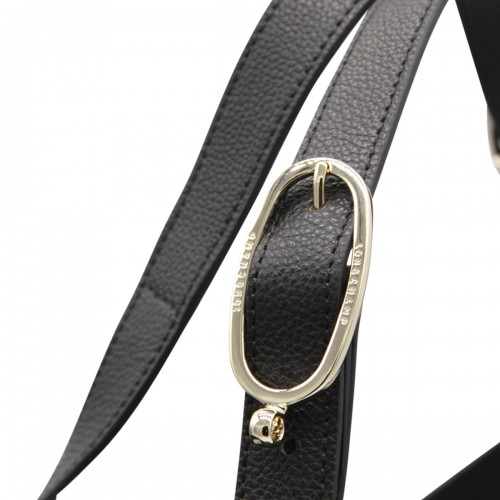 BLACK LEATHER LE FOULONNE' XL SHOULDER BAG