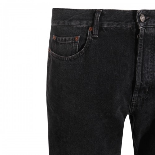DARK GREY COTTON DENIM JEANS