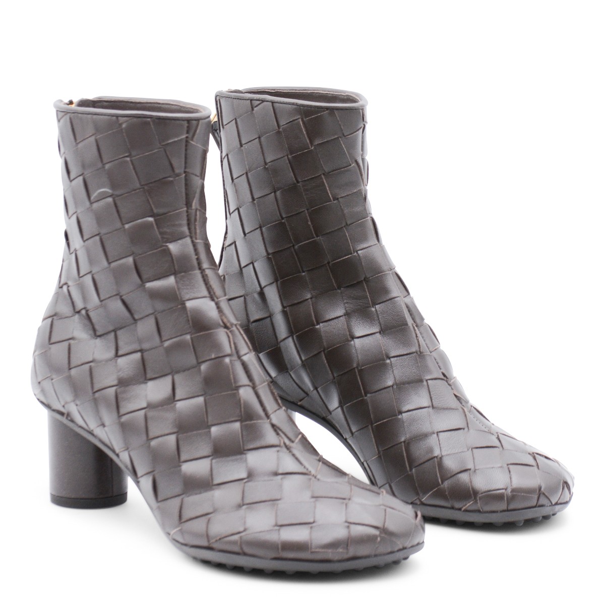 BROWN LEATHER ATOMIC BOOTS