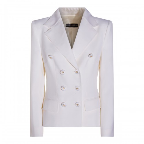 WHITE WOOL BLAZER