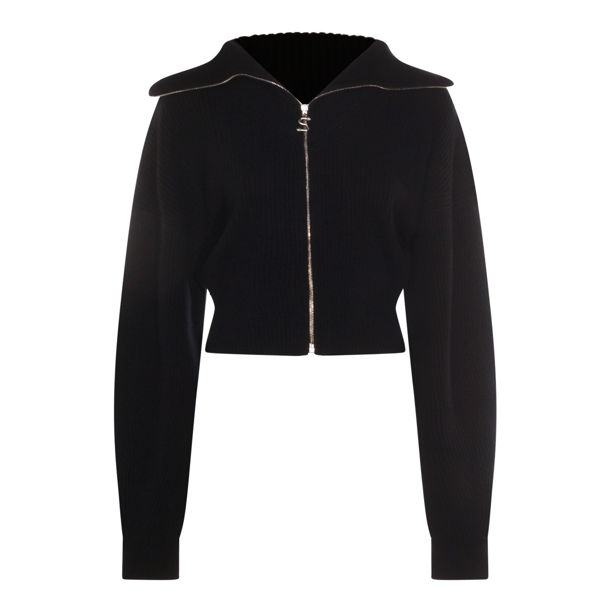 BLACK WOOL CALIPSO KNITWEAR