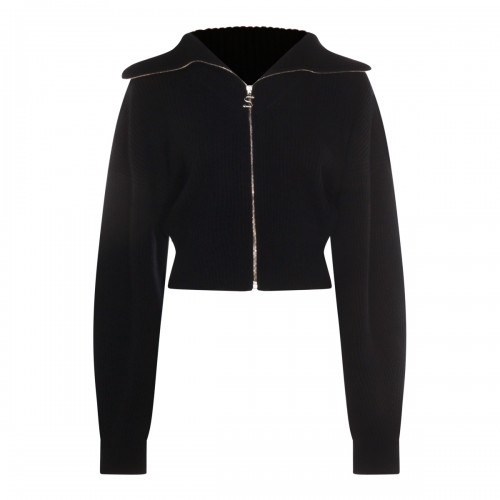 BLACK WOOL CALIPSO KNITWEAR