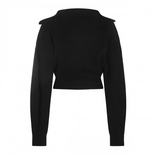 BLACK WOOL CALIPSO KNITWEAR 2