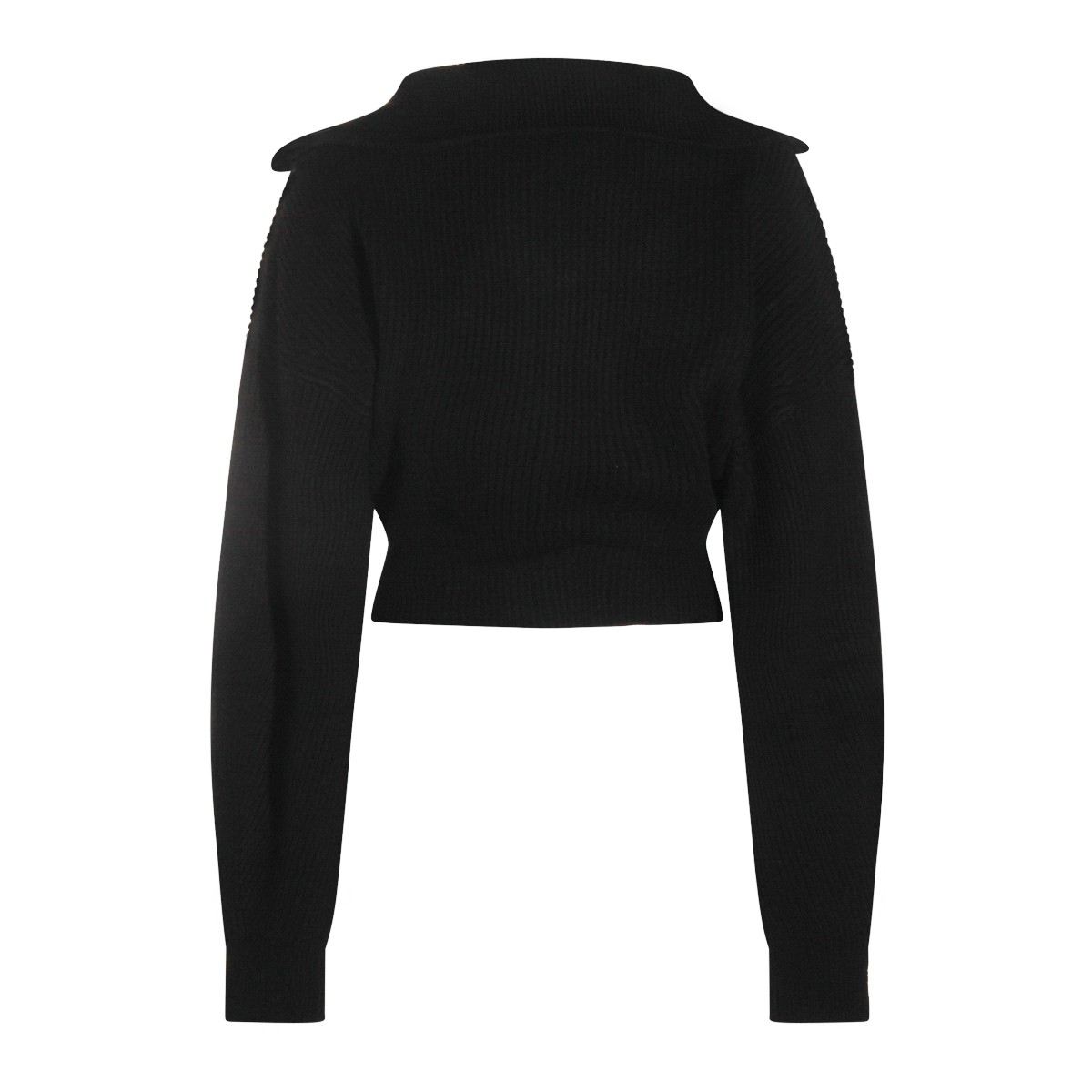 BLACK WOOL CALIPSO KNITWEAR