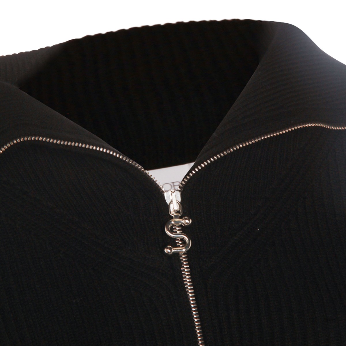 BLACK WOOL CALIPSO KNITWEAR