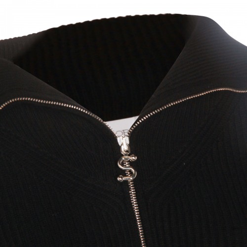 BLACK WOOL CALIPSO KNITWEAR