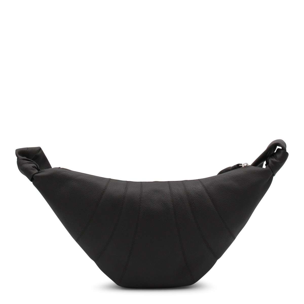 DARK BROWN MEDIUM CROISSANT SHOULDER BAG