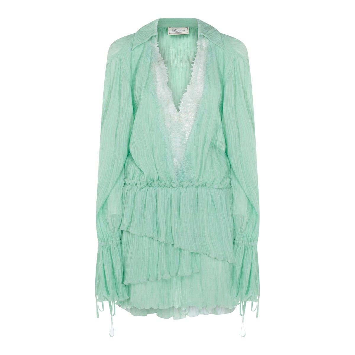 LIGHT GREEN VISCOSE DRESS