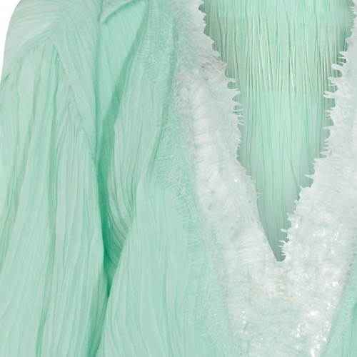 LIGHT GREEN VISCOSE DRESS