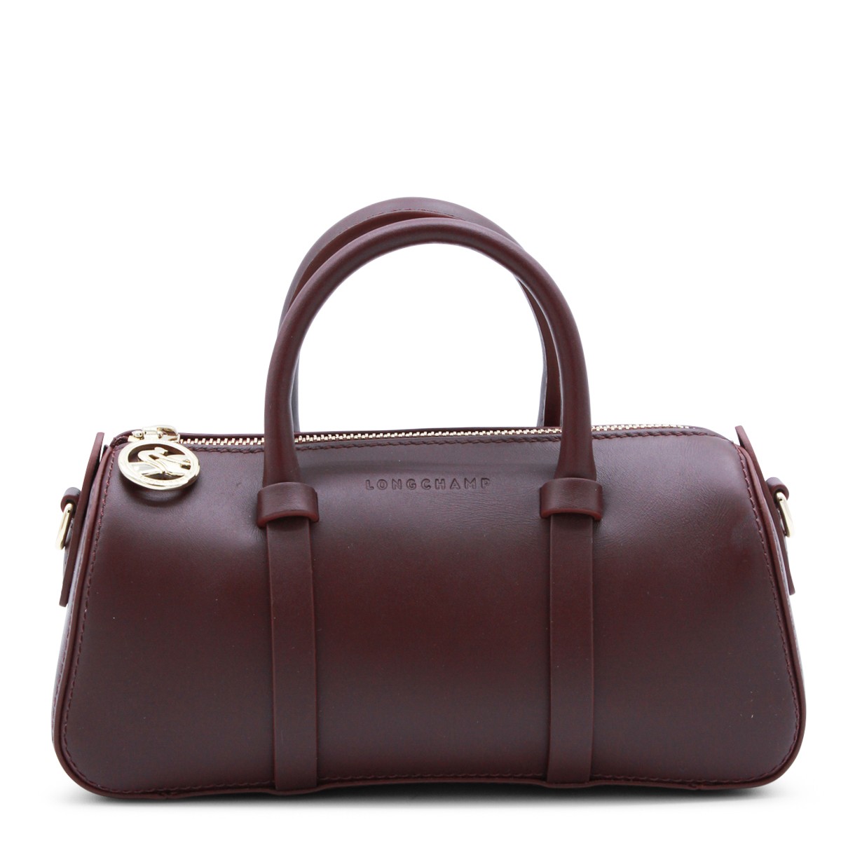 BURGUNDY LEATHER DAYLONG S TOP HANDLE...