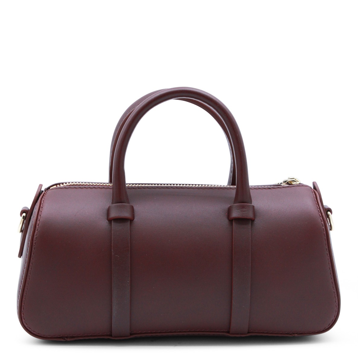 BURGUNDY LEATHER DAYLONG S TOP HANDLE...