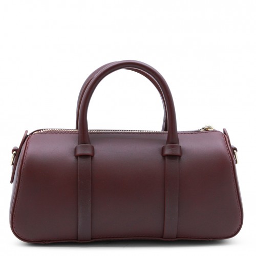BURGUNDY LEATHER DAYLONG S TOP HANDLE BAG
