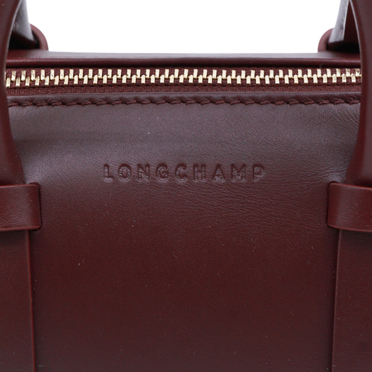 BURGUNDY LEATHER DAYLONG S TOP HANDLE...