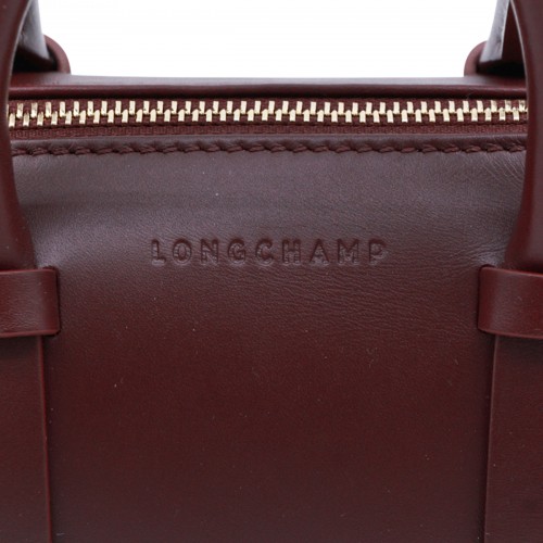 BURGUNDY LEATHER DAYLONG S TOP HANDLE BAG