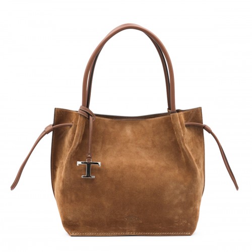BROWN LEATHER BUZ TOTES