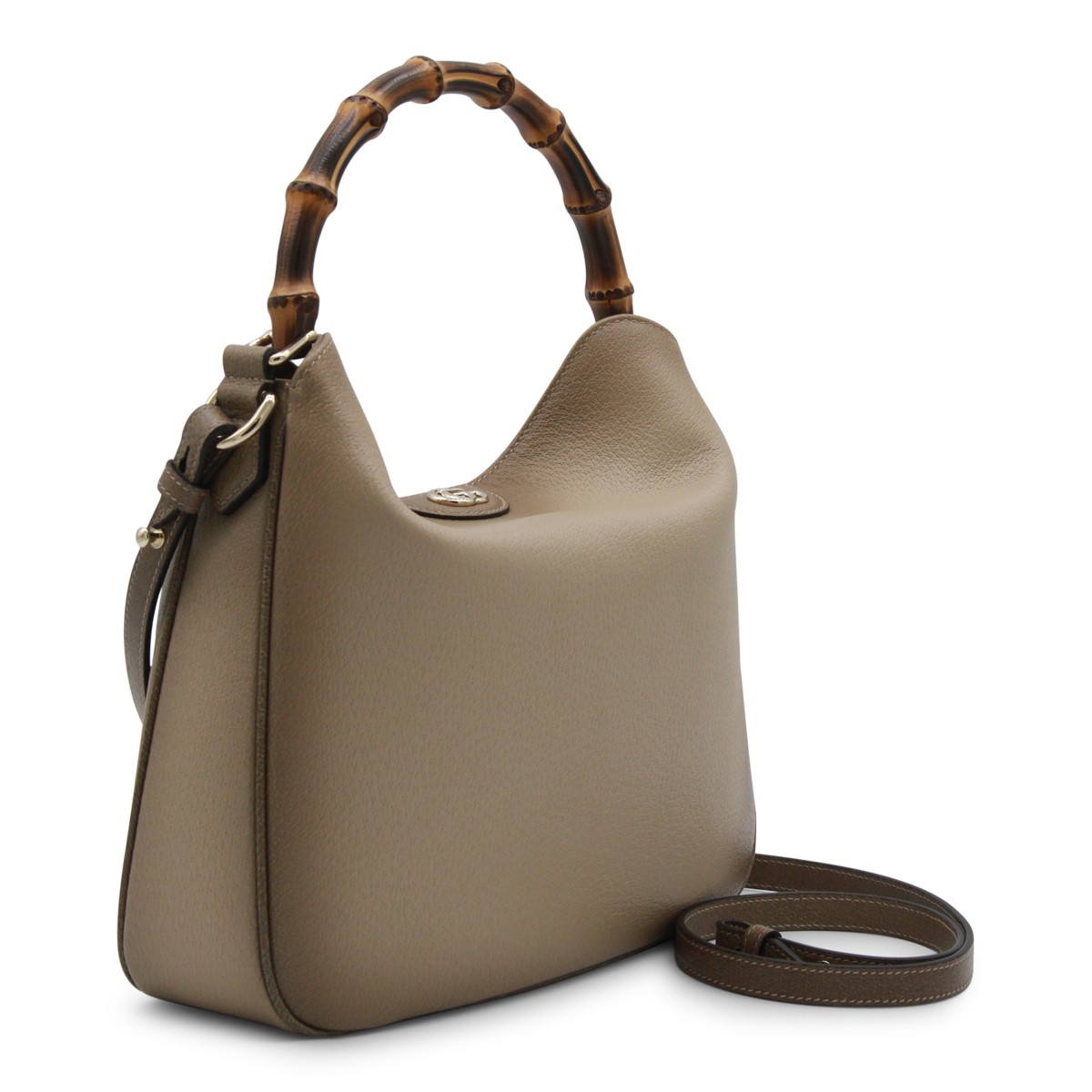 BEIGE LEATHER DIANA MEDIUM TOP HANDLE...