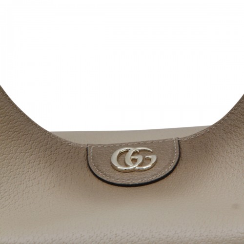 BEIGE LEATHER DIANA MEDIUM TOP HANDLE BAG