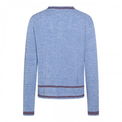 LIGHT BLUE COTTON KNITWEAR