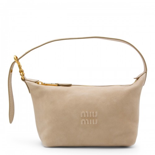 BEIGE LEATHER MINI BAG