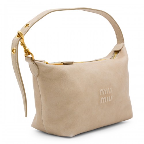 BEIGE LEATHER MINI BAG 2