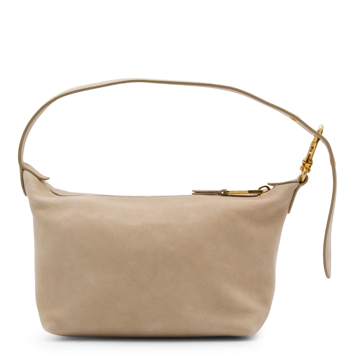 BEIGE LEATHER MINI BAG