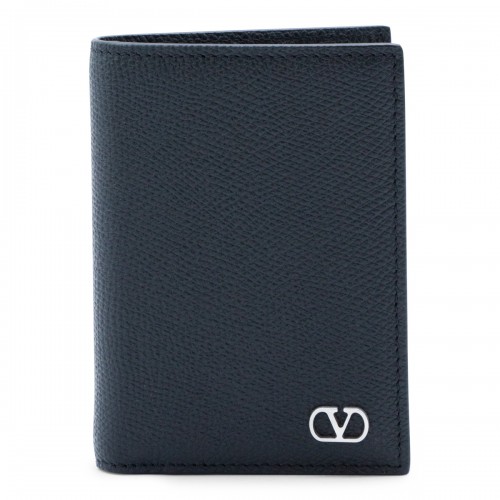 BLACK LEATHER CARD HOLDER