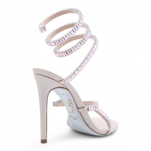 NUDE LEATHER SANDALS