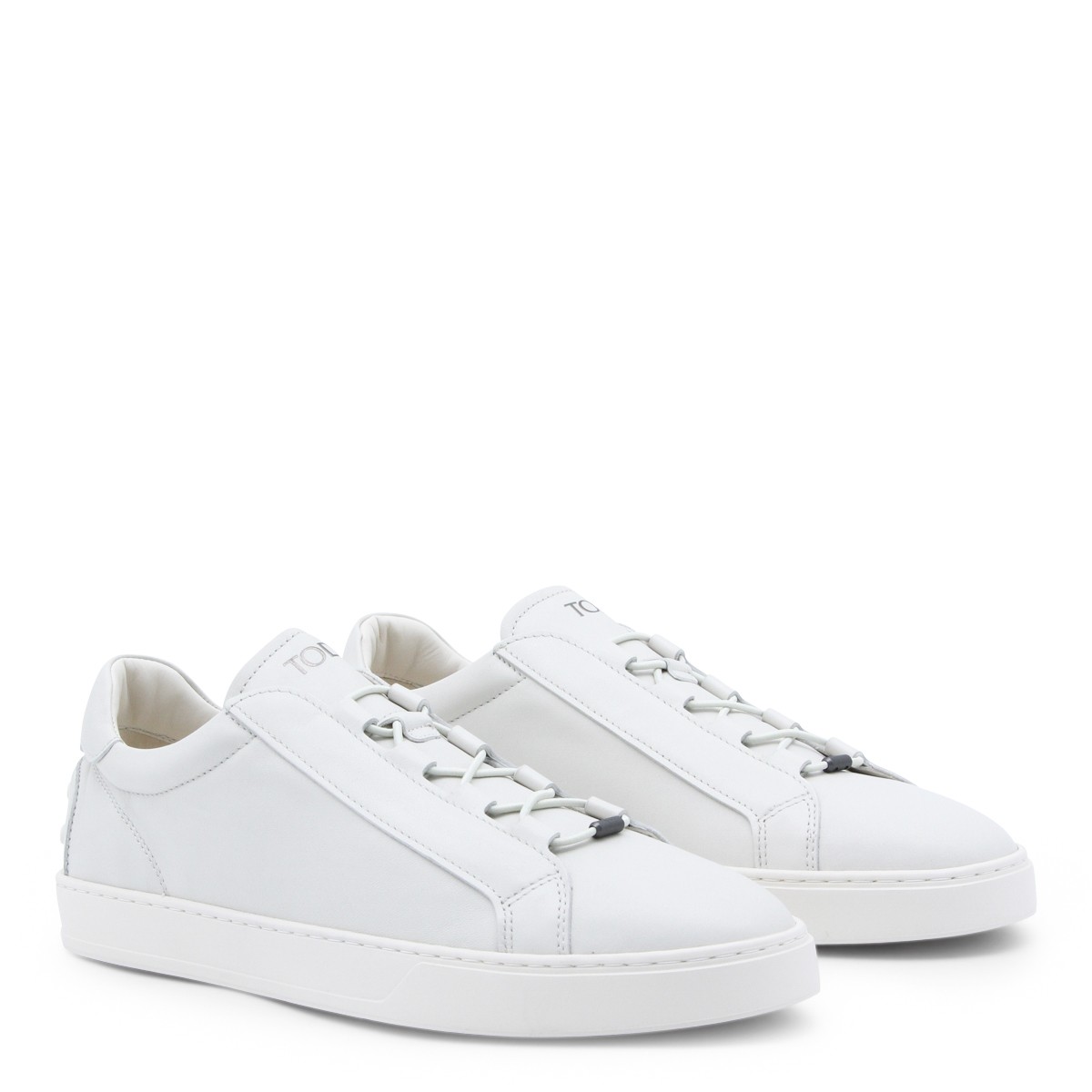WHITE LEATHER SNEAKERS